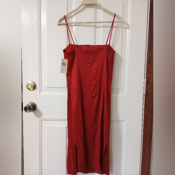 NWT Red Rampage Women's Cocktail Dress with Side Slits and Sequin Hem | Size 7 - Picture 14 of 14